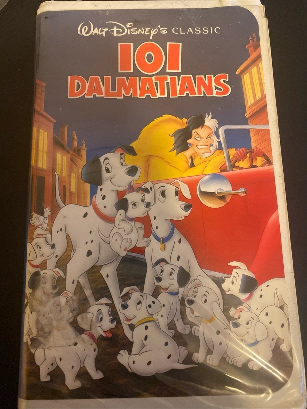 Walt Disney's 101 Dalmatians Black Diamond VHS  Classic Rear Find Clam Shell